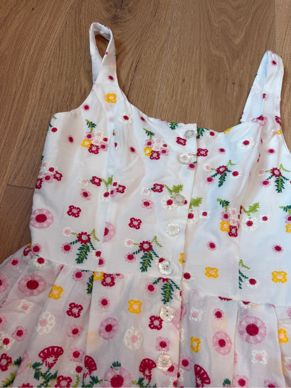 Cartolina Nantucket Marrakech Dress spring floral stitching size XS - Picture 7 of 13